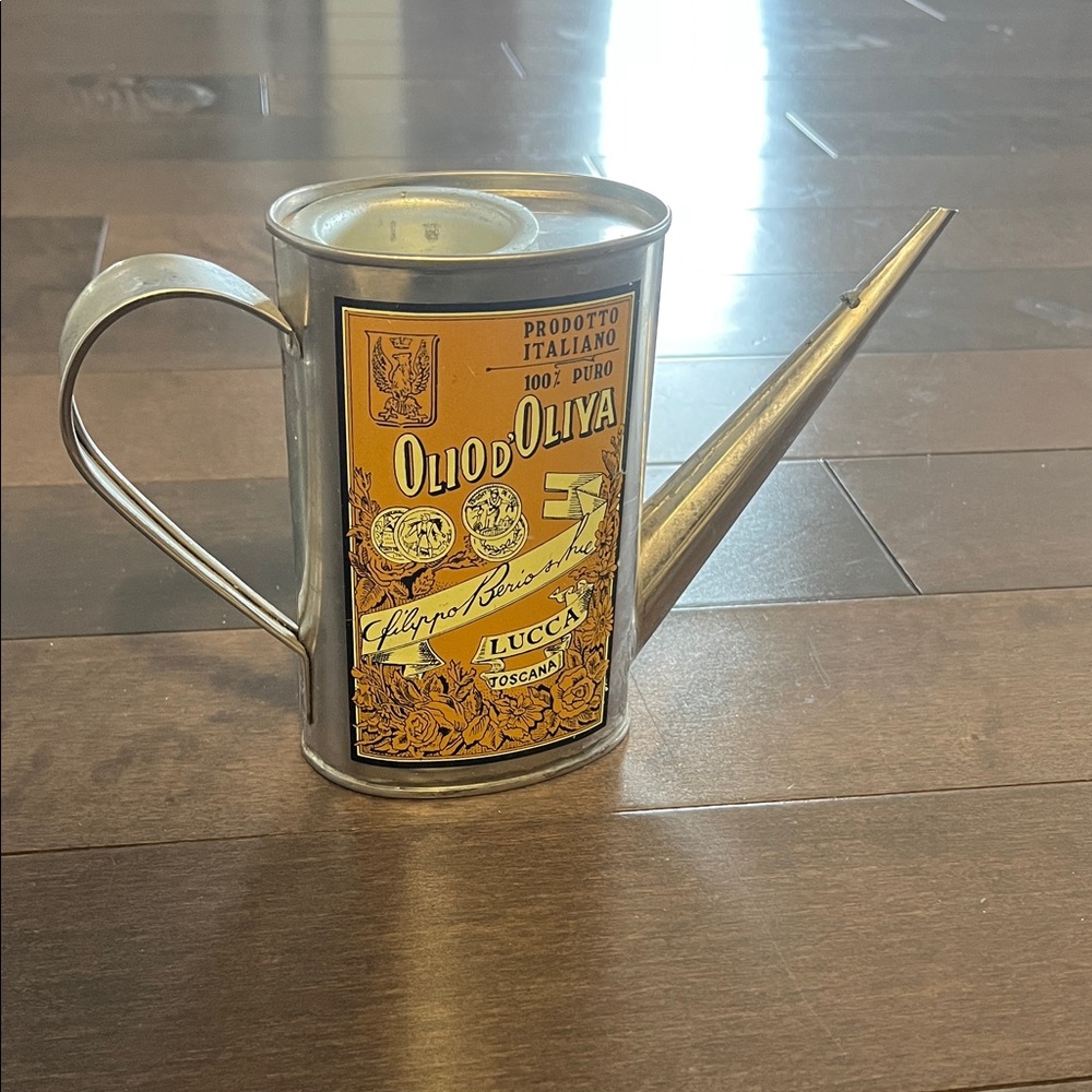 Vintage Italian Olive Oil Can